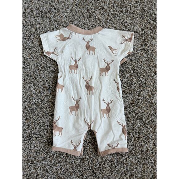 Monica & Andy Deer Kimono Romper | 0-3M - Picture 2 of 4